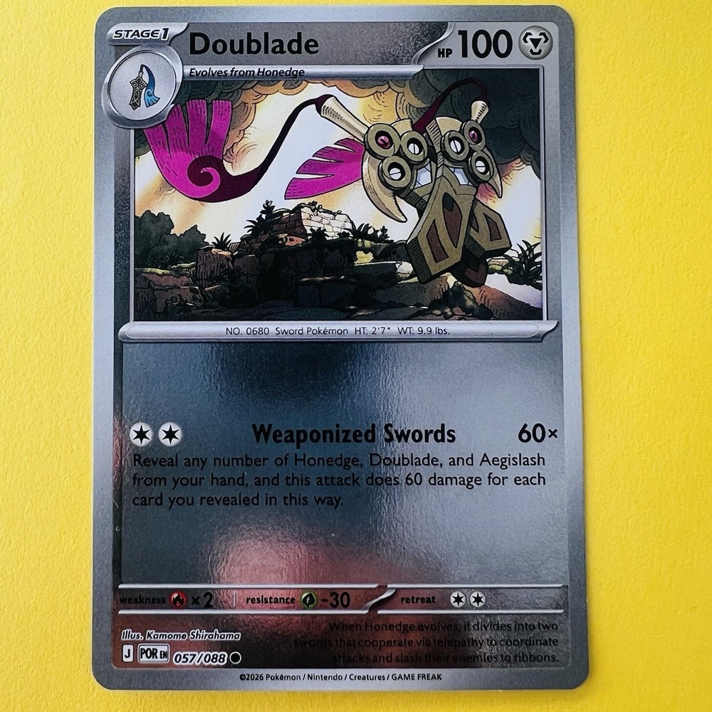 Doublade 057/088 Common Perfect Order Pokemon Reverse Holo Near Mint